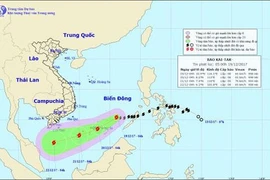 Bão Kai-Tak cách đảo Trường Sa Lớn khoảng 110 km