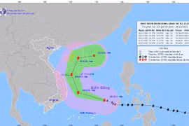 Bão số 9 cách đảo Song Tử Tây 250km, Hà Nội có mưa nhỏ vài nơi
