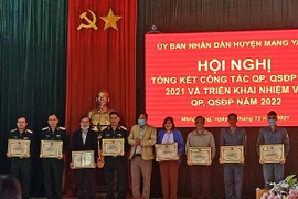 Mang Yang tổng kết công tác quốc phòng-quân sự địa phương năm 2021