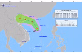 Chiều 9-8, áp thấp nhiệt đới mạnh lên thành bão số 2, giật cấp 10