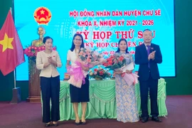 Bà Kpui H'Blê được bầu giữ chức Phó Chủ tịch HĐND huyện Chư Sê nhiệm kỳ 2021-2026