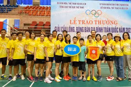 Gia Lai giành 3 huy chương tại Giải cầu lông, bóng bàn gia đình toàn quốc