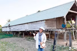 Nhà dài của người Jrai nơi "chảo lửa" Krông Pa