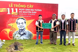 Ủy ban MTTQ Việt Nam tỉnh Gia Lai trao tặng 111 cây kơ nia cho Công ty cổ phần Shinec