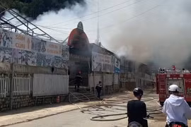 Cháy lớn tại Khu du lịch Puppy Farm ở Đà Lạt