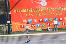 Đại hội Thể dục thể thao tỉnh Gia Lai lần thứ IX năm 2022: 54 vận động viên thi đấu môn quần vợt