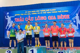 Gia Lai lần đầu tiên tổ chức Giải Cầu lông, bóng bàn gia đình