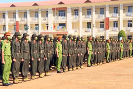 Khai giảng khóa huấn luyện công dân thực hiện nghĩa vụ Công an nhân dân