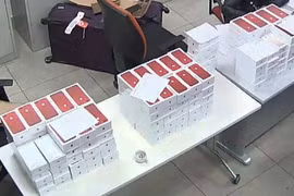 Lô hàng iPhone 7 plus đỏ bị tịch thu ở sân bay Nội Bài