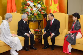 Thủ tướng và Phu nhân hội kiến Nhật Hoàng và Hoàng hậu