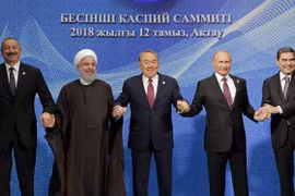 5 nước ký vào thỏa thuận lịch sử "chia sẻ" Biển Caspi