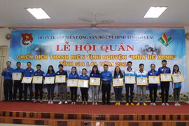 Tặng bằng khen 7 tập thể và 15 cá nhân tham gia "Mùa hè xanh"