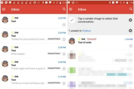 Gmail trên Android cho phép lấy lại thư đã gửi, người nhận không thể biết