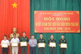 Chư Prông: Sơ kết 10 năm thực hiện "Ngày Biên phòng toàn dân"