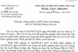 Gia Lai: Thu hồi và tiêu hủy dược liệu không đạt chất lượng