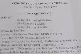 Một Phó Chủ tịch UBND xã Ia Krai xin thôi việc