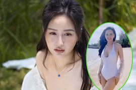 Mai Phương Thúy diện áo tắm khoét sâu, khoe vòng một nóng bỏng