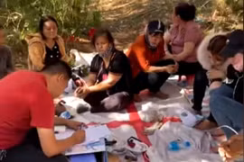 Bắt chiếu bạc có nhiều 'quý bà' tham gia sát phạt ở Lâm Đồng