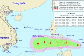 Kịch bản áp thấp nhiệt đới mạnh lên thành bão dịp Tết Dương lịch