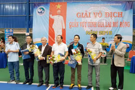 140 VĐV tham gia Giải vô địch quần vợt tỉnh Gia Lai mở rộng năm2018