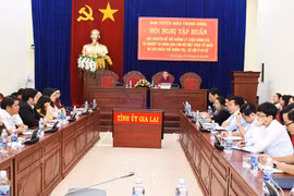 Bồi dưỡng lý luận chính trị và nghiệp vụ cho cán bộ cơ sở