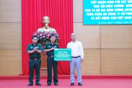 Bộ đội Biên phòng tỉnh Gia Lai tiếp nhận kinh phí xây dựng 10 nhà "Mái ấm biên cương"