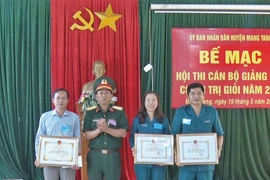 Mang Yang tổ chức Hội thi Cán bộ giảng dạy chính trị giỏi năm 2022