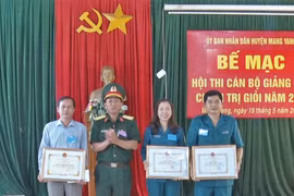 Mang Yang tổ chức Hội thi Cán bộ giảng dạy chính trị giỏi năm 2022