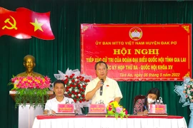 Cử tri huyện Đak Pơ, Đak Đoa phản ánh nhiều vấn đề