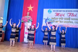 Krông Pa trao giải Hội thi Dân vũ