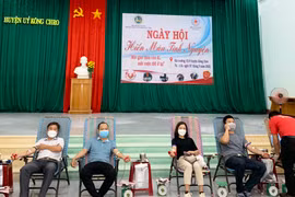 Kông Chro tiếp nhận 332 đơn vị máu tình nguyện