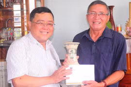 Lãnh đạo Ủy ban Kiểm tra Tỉnh ủy thăm, tặng quà nguyên lãnh đạo tỉnh, cán bộ lão thành cách mạng