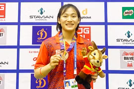 Võ sĩ Lê Thị Nhi giành huy chương đồng ở SEAGames 31