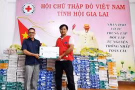 Gia Lai tiếp nhận 1.100 thùng sữa dinh dưỡng Nutifood