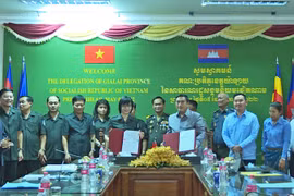 Ban Chuyên trách tỉnh Gia Lai hội đàm với Ban Chuyên trách tỉnh Preah Vihear