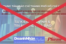 Giả mạo Trung tâm Báo chí TP. Hồ Chí Minh để kêu gọi tài trợ