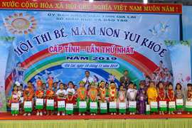 Gia Lai: Khai mạc Hội thi "Bé mầm non vui khỏe" lần thứ nhất