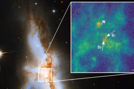 Phát hiện mới: Thiên hà đầu tiên có 3 hố đen siêu nặng ở trung tâm