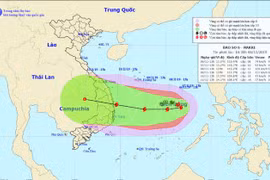Bão số 6 tăng cấp nhanh, hướng vào Quảng Ngãi - Ninh Thuận