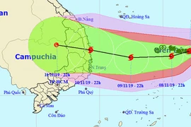 Bão số 6 rất mạnh trên biển