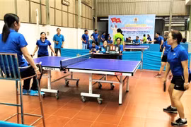 Giải bóng bàn chào mừng Đại hội Đảng bộ tỉnh Gia Lai