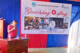Hội Liên hiệp Phụ nữ xã Ia Rmok khai trương "Gian hàng 0 đồng"