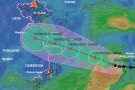 Đường đi của bão số 5 - cơn bão mạnh nhất từ đầu năm 2020 như thế nào?