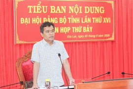 Tiểu ban Nội dung Đại hội đại biểu Đảng bộ tỉnh Gia Lai họp phiên thứ 7