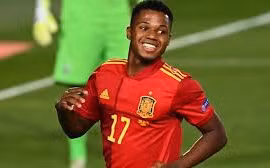 Nations League | Tây Ban Nha 4-0 Ukraine | Ansu Fati lập kỉ lục ở tuổi 17