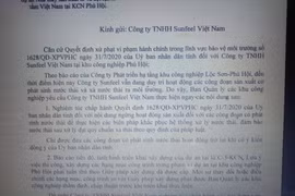 Lâm Đồng: BQL các KCN "tuýt còi" công ty xả thải của người Trung Quốc