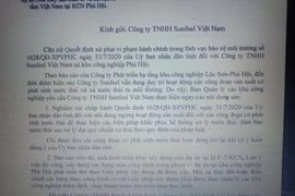 Lâm Đồng: BQL các KCN "tuýt còi" công ty xả thải của người Trung Quốc