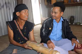 Độc đáo trống tre Bahnar