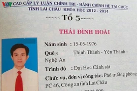 Khai trừ Đảng cựu Trưởng phòng Cảnh sát kinh tế sử dụng bằng giả