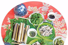 Độc đáo món đọt mây